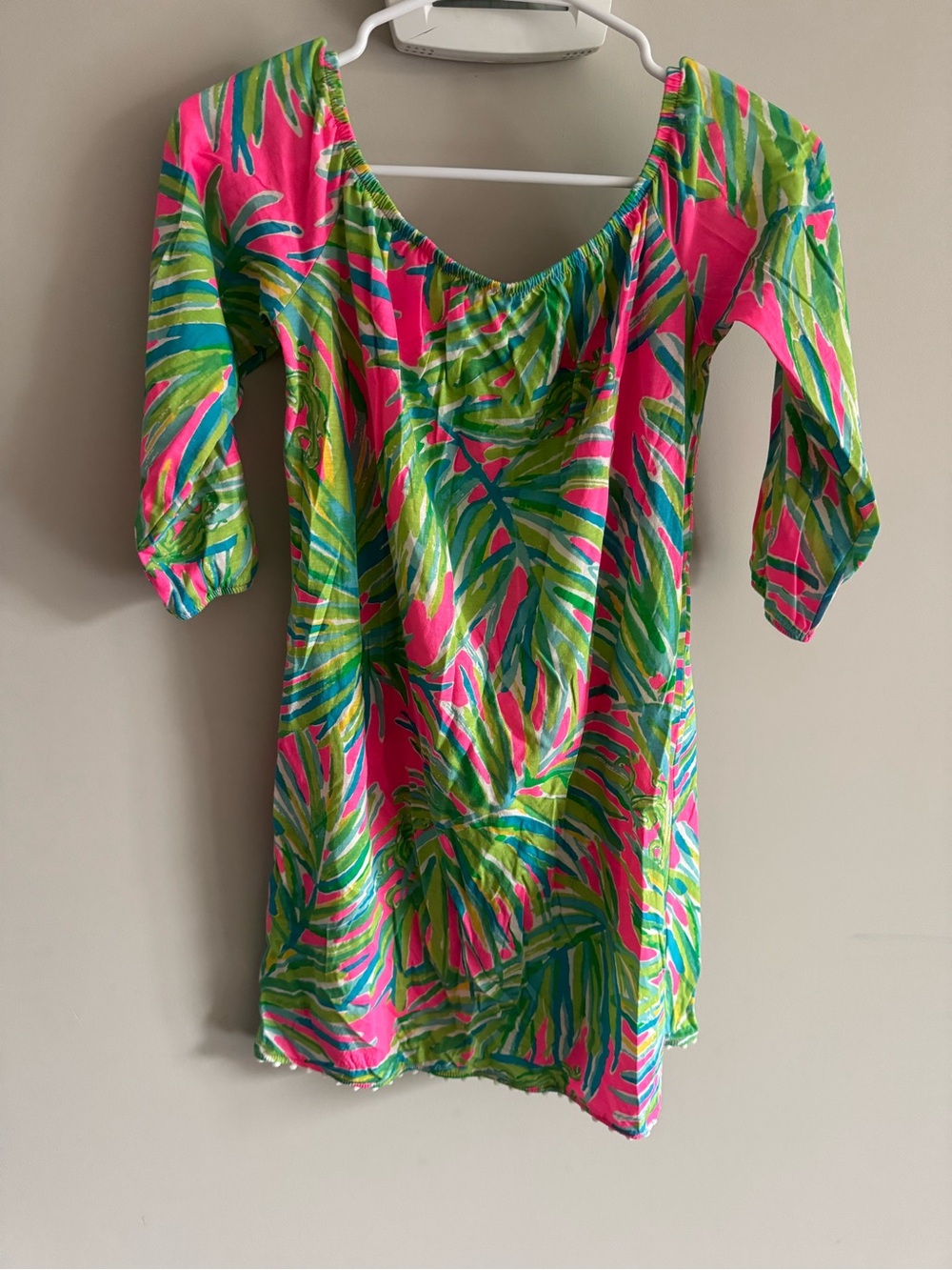 Lilly Pulitzer Girls Off-the-Shoulder Pima Cotton Dress 12-14